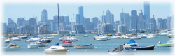 Melbourne Skyline from Williamstown pier